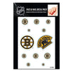 Boston Bruins Nail Decals And Face Tattoo Set