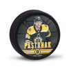 David Pastrnak Hockey Puck - Boston Bruins