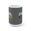 Zboril 67 Boston Hockey Ceramic Coffee Mug In Gray, 15oz