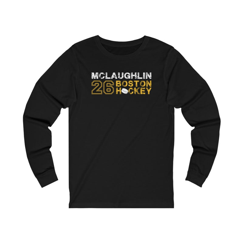 McLaughlin 26 Boston Hockey Unisex Jersey Long Sleeve Shirt