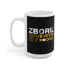 Zboril 67 Boston Hockey Ceramic Coffee Mug In Black, 15oz