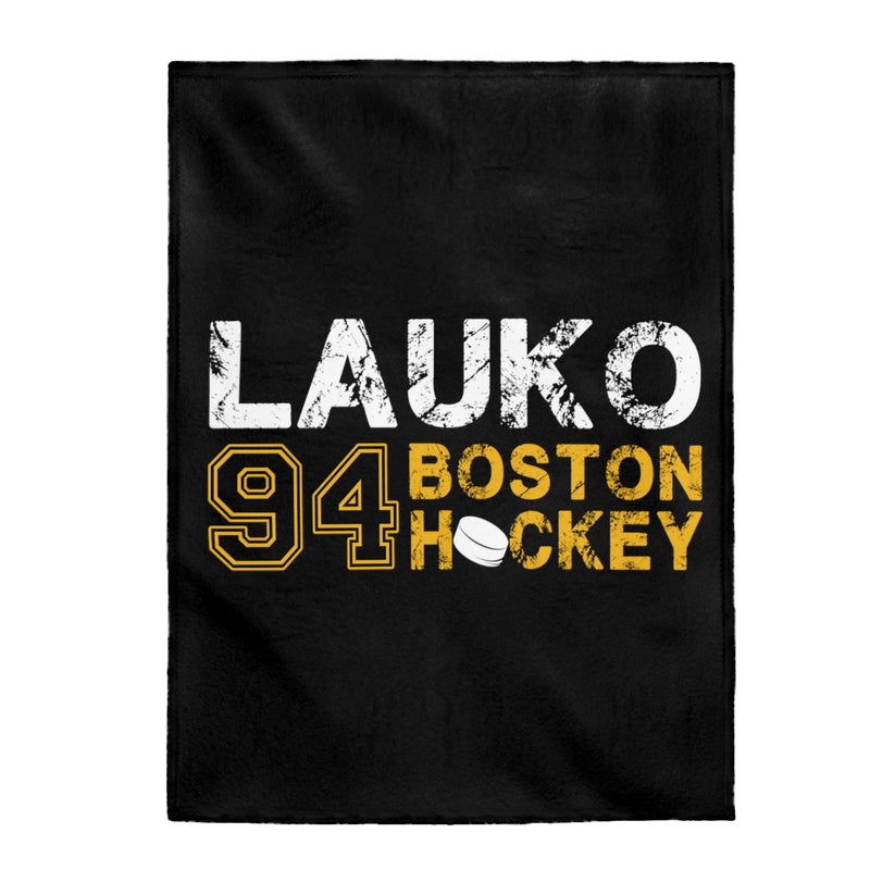 Lauko 94 Boston Hockey Velveteen Plush Blanket