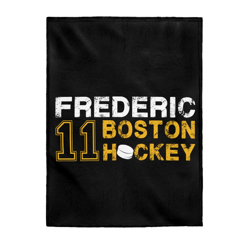 Frederic 11 Boston Hockey Velveteen Plush Blanket