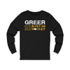 Greer 10 Boston Hockey Unisex Jersey Long Sleeve Shirt