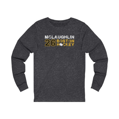 McLaughlin 26 Boston Hockey Unisex Jersey Long Sleeve Shirt