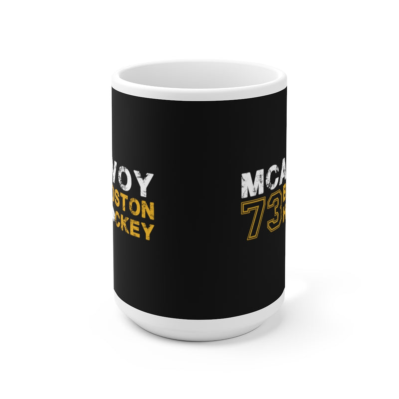 McAvoy 73 Boston Hockey Ceramic Coffee Mug In Black, 15oz