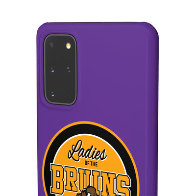 Ladies Of The Bruins Snap Phone Cases in Purple