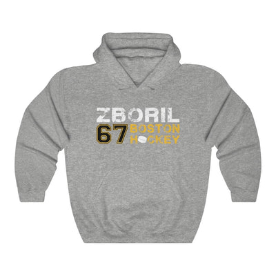 Zboril 67 Boston Hockey Unisex Hooded Sweatshirt