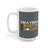 Swayman 1 Boston Hockey Ceramic Coffee Mug In Gray, 15oz
