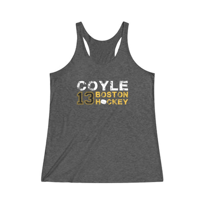 Coyle 13 Boston Hockey Women's Tri-Blend Racerback Tank