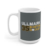 Ullmark 35 Boston Hockey Ceramic Coffee Mug In Gray, 15oz