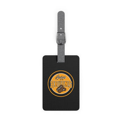 Ladies Of The Bruins Leather Luggage Tag In Black