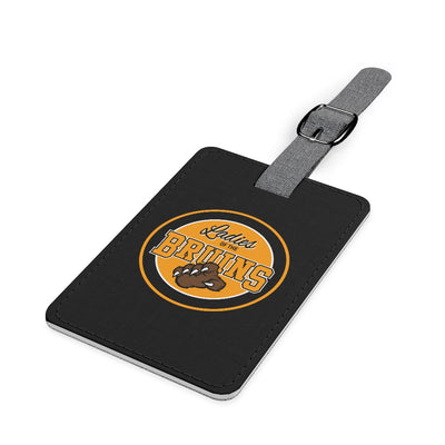 Ladies Of The Bruins Leather Luggage Tag In Black