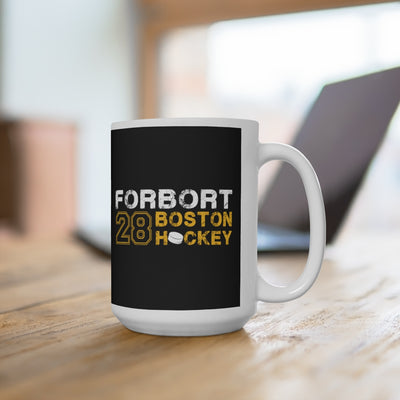 Forbort 28 Boston Hockey Ceramic Coffee Mug In Black, 15oz