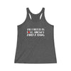 "All I Need Is Love, Hockey And A Dog" Women's Tri-Blend Racerback Tank