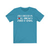 "All I Need Is Love, Hockey And A Dog" Unisex Jersey Tee