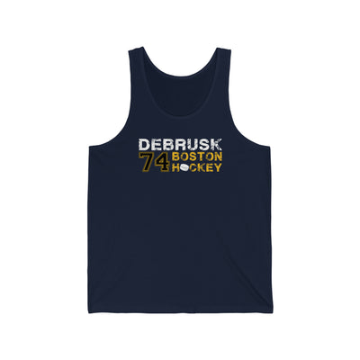 DeBrusk 74 Boston Hockey Unisex Jersey Tank Top