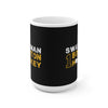 Swayman 1 Boston Hockey Ceramic Coffee Mug In Black, 15oz