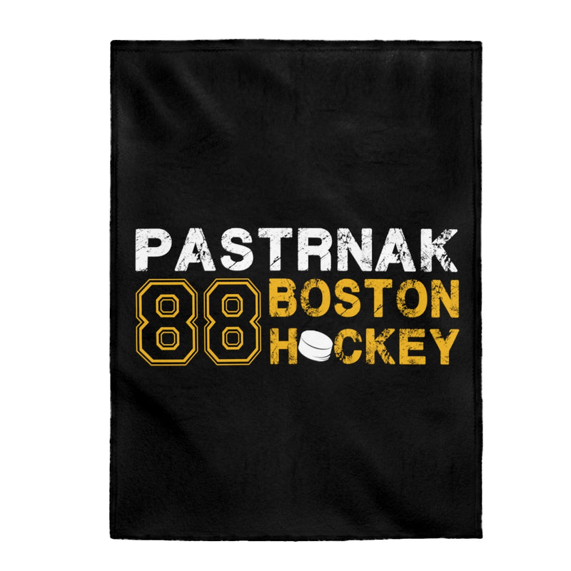 Pastrnak 88 Boston Hockey Velveteen Plush Blanket