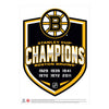 Boston Bruins Repositional Shield Decal, 16x22 Inch