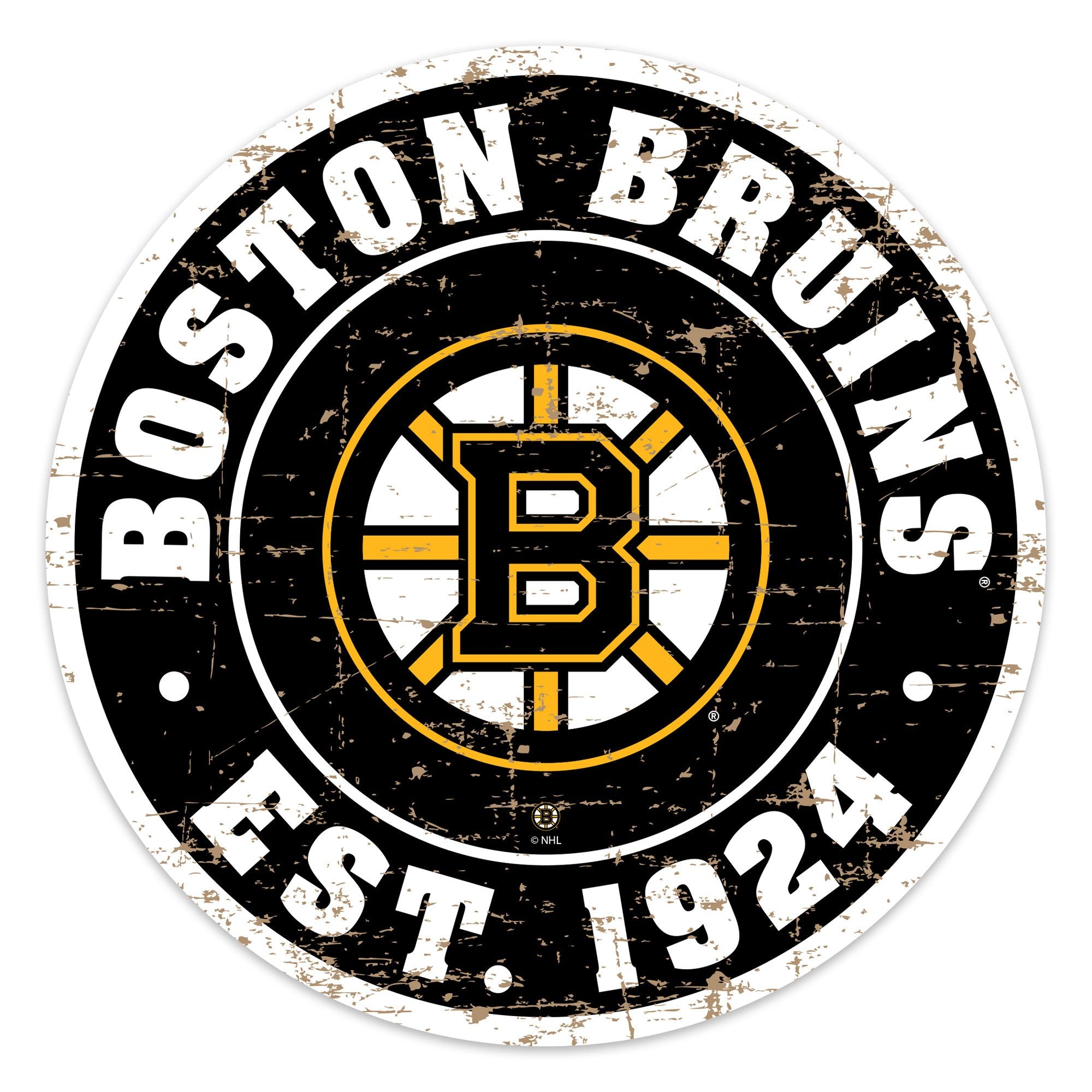  NHL Boston Bruins Logo Home Business Office Sign : Office  Products