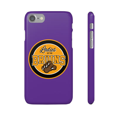 Ladies Of The Bruins Snap Phone Cases in Purple
