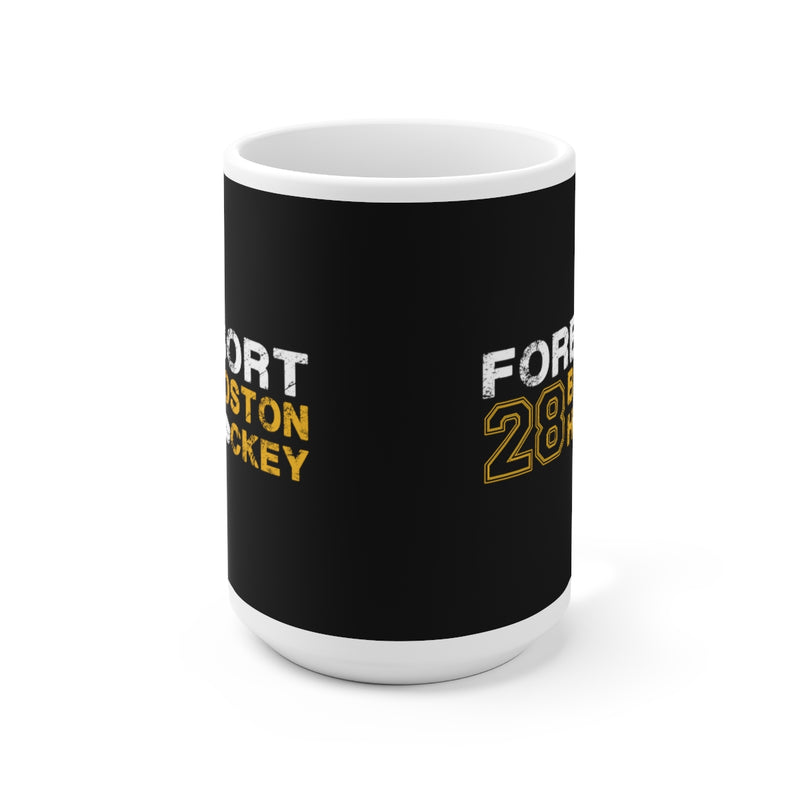 Forbort 28 Boston Hockey Ceramic Coffee Mug In Black, 15oz
