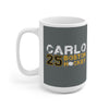 Carlo 25 Boston Hockey Ceramic Coffee Mug In Gray, 15oz