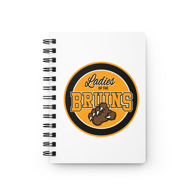 Ladies Of The Bruins Spiral Bound Journal In White