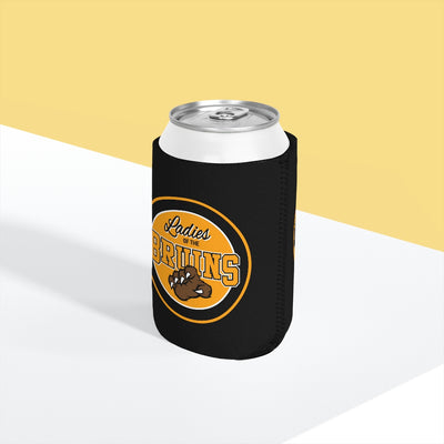 Ladies Of The Bruins Can Cooler Sleeve In Black, 12 oz.