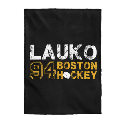 Lauko 94 Boston Hockey Velveteen Plush Blanket