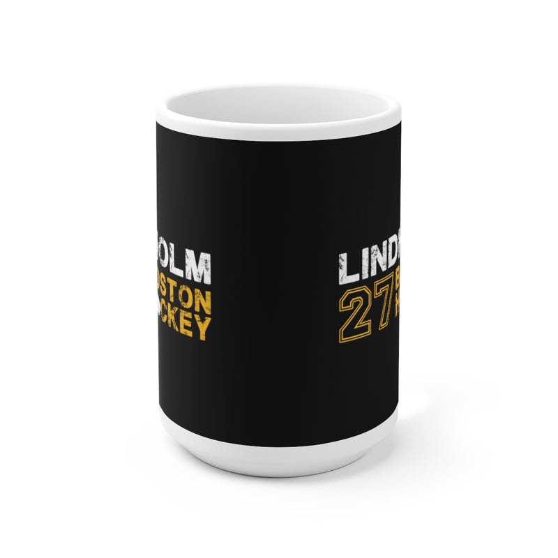 Lindholm 27 Boston Hockey Ceramic Coffee Mug In Black, 15oz