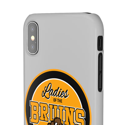 Ladies Of The Bruins Snap Phone Cases in Grey