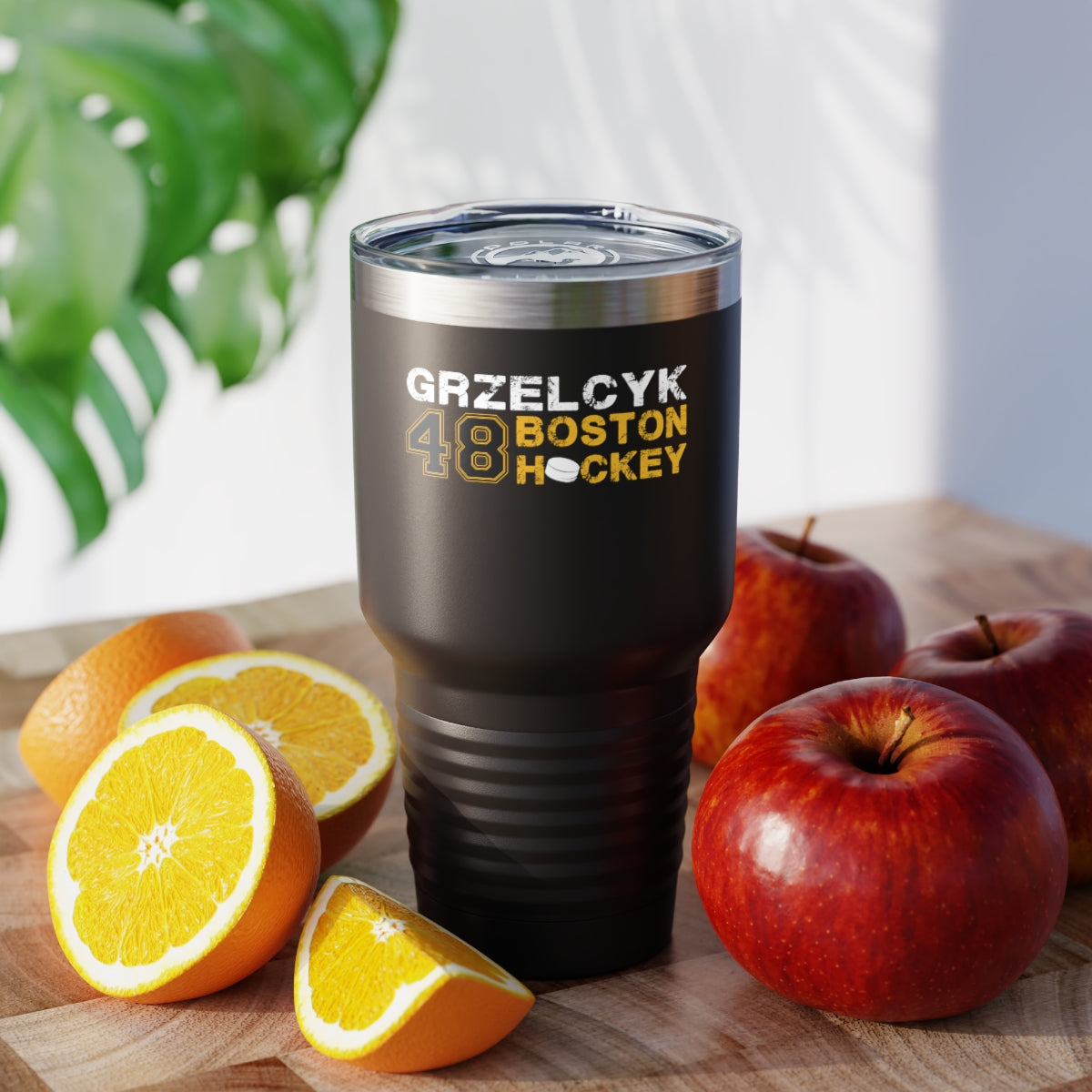 Grzelcyk 48 Boston Hockey Ringneck Tumbler, 30 oz