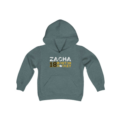 Zacha 18 Boston Hockey Youth Hooded Sweatshirt