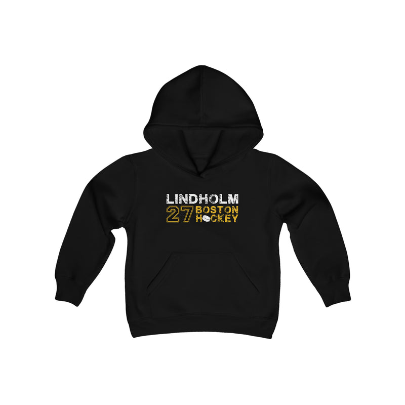 Lindholm 27 Boston Hockey Youth Hooded Sweatshirt