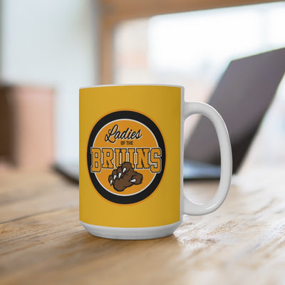 Ladies Of The Bruins Ceramic Coffee Mug, Gold, 15oz
