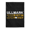 Ullmark 35 Boston Hockey Velveteen Plush Blanket