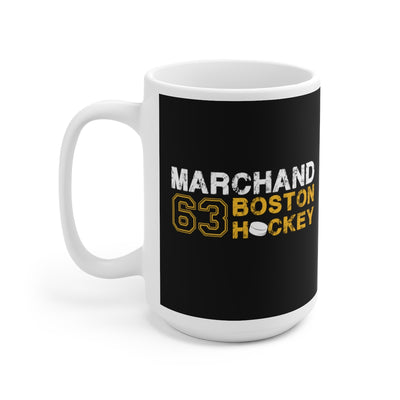 Marchand 63 Boston Hockey Ceramic Coffee Mug In Black, 15oz