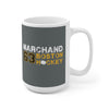 Marchand 63 Boston Hockey Ceramic Coffee Mug In Gray, 15oz