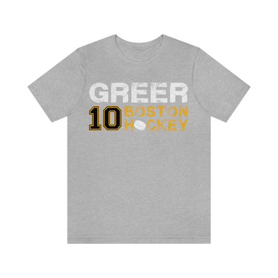 Greer 10 Boston Hockey Unisex Jersey Tee