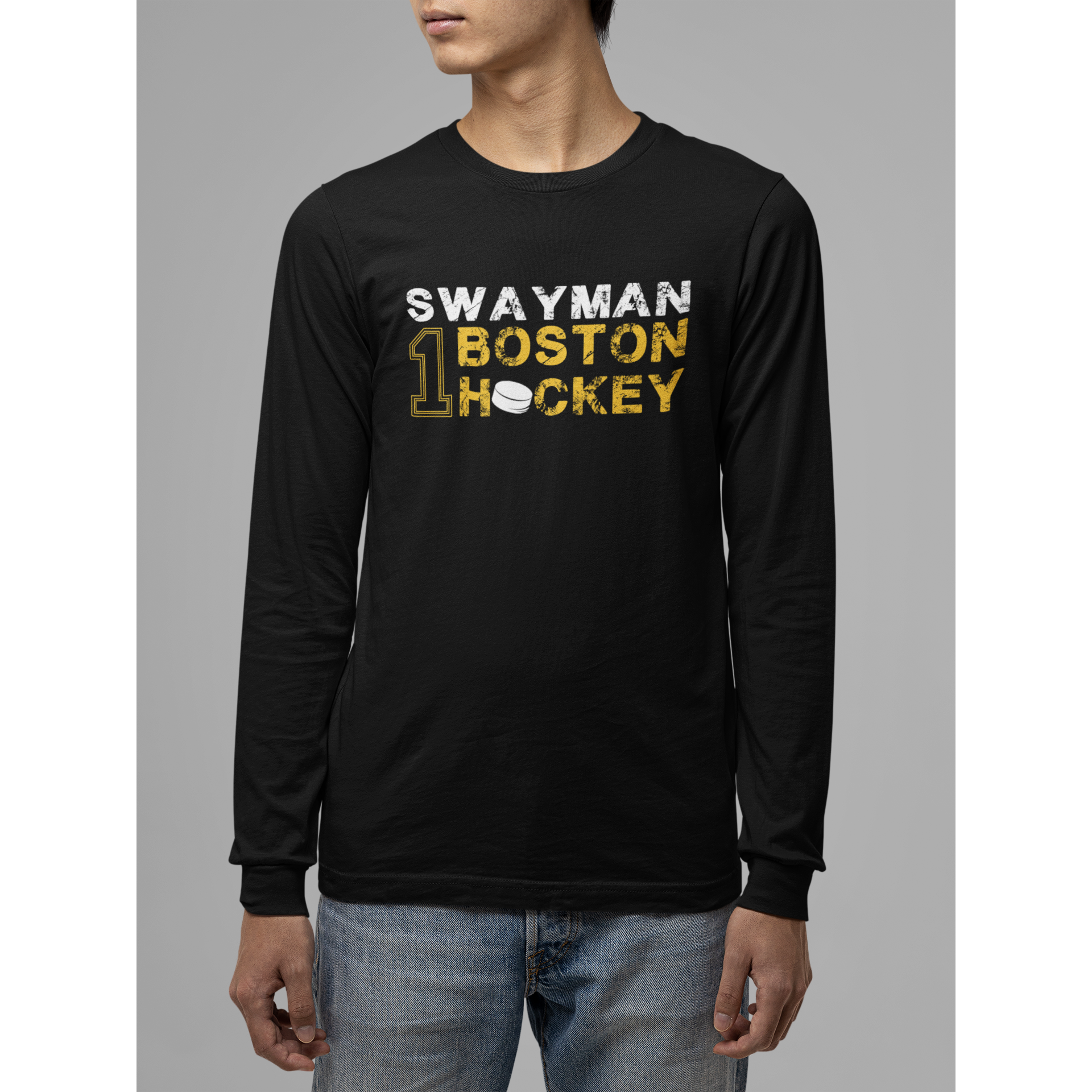 Swayman 1 Boston Hockey Unisex Jersey Long Sleeve Shirt