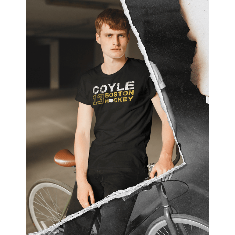 Charlie Coyle 13 Boston Bruins hockey player pose poster gift shirt,  hoodie, sweater, long sleeve and tank top